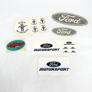 Ford Sticker Decal Lot Vintage Mustang Motorsport Logo Racing Multi-Pack